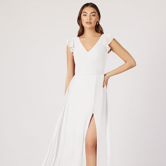 Azazie Claudine Bridesmaid / Prom / Formal / Wedding Dress - Ivory - Picture 1 of 3